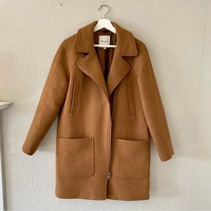 Madewell dried cedar coat -no fur